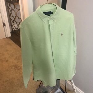 Light Green Polo Ralph Lauren Button Down (16-1/2)